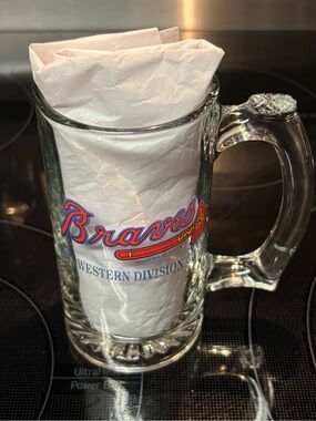 Vintage Atlanta Braves Beer Mug 1991 With Roster World Series Playoffs Names